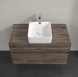 Тумба під раковину Villeroy & Boch Collaro 100х50 см ДСП кам'яний дуб C03800RK