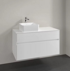 Тумба під раковину Villeroy & Boch Collaro 100х50 см МДФ білий C03900DH