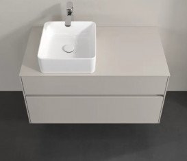 Тумба под раковину Villeroy & Boch Collaro 100х50 см ДСП мягкий серый C03900VK