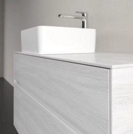 Тумба под раковину Villeroy & Boch Collaro 100х50 см ДСП белое дерево C03900E8