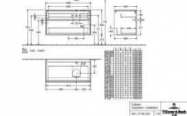 Тумба під раковину Villeroy&Boch Collaro 100х50 см МДФ глянсовий білий C04000DH