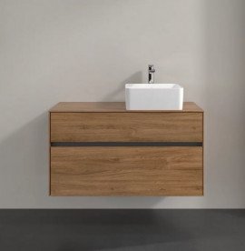 Тумба под раковину Villeroy & Boch Collaro 100х50 см ДСП дуб канзас C04000RH