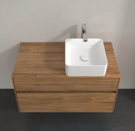 Тумба под раковину Villeroy & Boch Collaro 100х50 см ДСП дуб канзас C04000RH