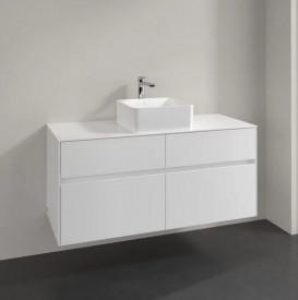 Тумба под раковину Villeroy & Boch Collaro 120х50 см ДСП матовый белый C04100MS