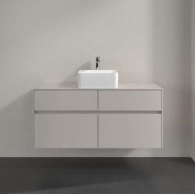 Тумба під раковину Villeroy&Boch Collaro 120х50 см ДСП м'який сірий C04100VK
