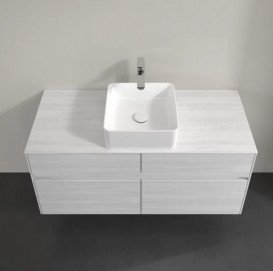 Тумба під раковину Villeroy&Boch Collaro 120х50 см ДСП біле дерево C04100E8