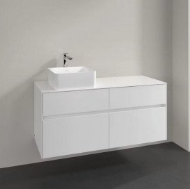 Тумба под раковину Villeroy & Boch Collaro 120х50 см МДФ глянцевый белый C04200DH