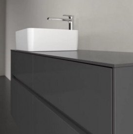 Тумба под раковину Villeroy & Boch Collaro 120х50 см МДФ глянцевый серый C04200FP