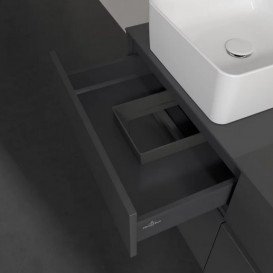 Тумба под раковину Villeroy & Boch Collaro 120х50 см МДФ глянцевый серый C04200FP