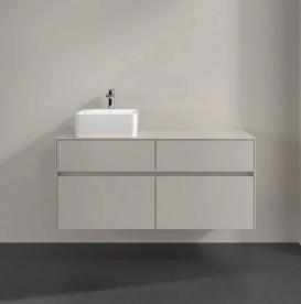 Тумба под раковину Villeroy & Boch Collaro 120х50 см ДСП мягкий серый C04200VK