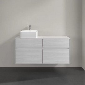 Тумба під раковину Villeroy&Boch Collaro 120х50 см ДСП біле дерево C04200E8