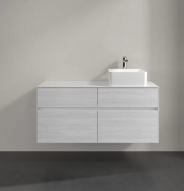 Тумба під раковину Villeroy&Boch Collaro 120х50 см ДСП біле дерево C04300E8