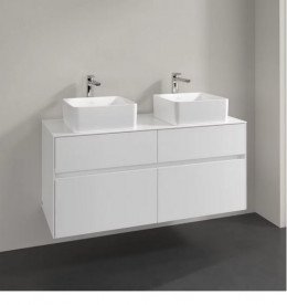 Тумба під раковину Villeroy&Boch Collaro 120х50 см МДФ глянсовий білий C04400DH