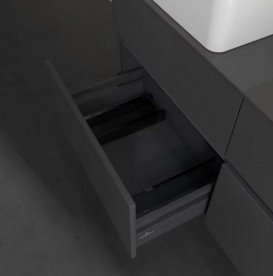 Тумба под раковину Villeroy & Boch Collaro 120х50 см МДФ глянцевый серый C04400FP