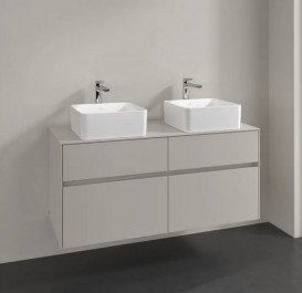 Тумба под раковину Villeroy & Boch Collaro 120х50 см ДСП мягкий серый C04400VK