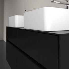 Тумба под раковину Villeroy & Boch Collaro 120х50 см МДФ черный матовый лак C04400PD