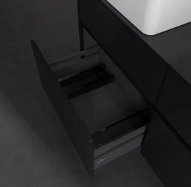 Тумба под раковину Villeroy & Boch Collaro 120х50 см МДФ черный матовый лак C04400PD