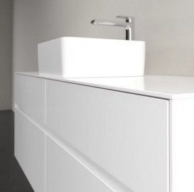 Тумба під раковину Villeroy&Boch Collaro 140х50 см ДСП матовий білий C04500MS