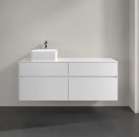 Тумба під раковину Villeroy&Boch Collaro 140х50 см ДСП матовий білий C04600MS