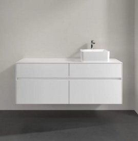 Тумба под раковину Villeroy & Boch Collaro 140х50 см ДСП матовый белый C04700MS