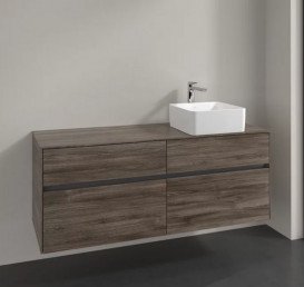 Тумба під раковину Villeroy & Boch Collaro 140х50 см ДСП кам'яний дуб C04700RK