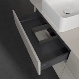 Тумба під раковину Villeroy & Boch Collaro 140х50 см ДСП м'який сірий C04800VK
