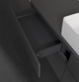 Тумба под раковину Villeroy & Boch Collaro 160х50 см МДФ глянцевый серый C04900FP