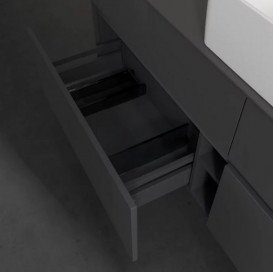 Тумба под раковину Villeroy & Boch Collaro 160х50 см МДФ глянцевый серый C04900FP