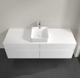 Тумба під раковину Villeroy&Boch Collaro 160х50 см ДСП матовий білий C04900MS