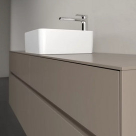 Тумба під раковину Villeroy & Boch Collaro 160х50 см ДСП сірий трюфель C04900VG