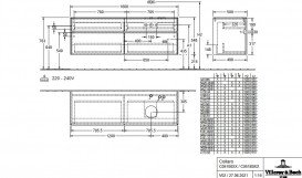 Тумба під раковину Villeroy & Boch Collaro 160х50 см ДСП дуб аризона C05100VH