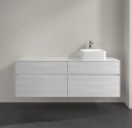 Тумба под раковину Villeroy & Boch Collaro 160х50 см ДСП белое дерево C05100E8