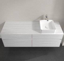 Тумба под раковину Villeroy & Boch Collaro 160х50 см ДСП белое дерево C05100E8