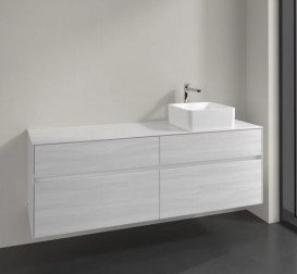 Тумба под раковину Villeroy & Boch Collaro 160х50 см ДСП белое дерево C05100E8