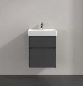 Тумба під раковину Villeroy & Boch Collaro 46х37,4 см із підсвічуванням МДФ глянсовий сірий C006B0FP