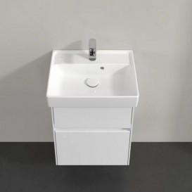 Тумба под раковину Villeroy & Boch Collaro 46х37,4 см с подсветкой ДСП матовый белый C006B0MS