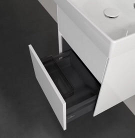 Тумба под раковину Villeroy & Boch Collaro 46х37,4 см с подсветкой ДСП матовый белый C006B0MS