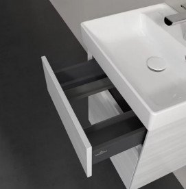 Тумба под раковину Villeroy & Boch Collaro 46х37,4 см с подсветкой ДСП белое дерево C006B0E8