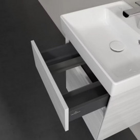 Тумба под раковину Villeroy & Boch Collaro 46х37,4 см с подсветкой ДСП белое дерево C006B0E8