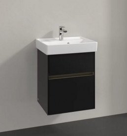 Тумба під раковину Villeroy & Boch Collaro 46х37,4 см із підсвічуванням МДФ чорний матовий лак C006B0PD