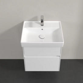 Тумба под раковину Villeroy & Boch Collaro 51х41,4 см с подсветкой ДСП матовый белый C007B0MS
