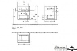 Тумба під раковину Villeroy & Boch Collaro 51х41,4 см з підсвічуванням ДСП дуб аризона C007B0VH