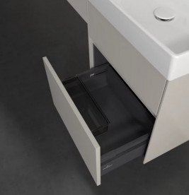 Тумба под раковину Villeroy & Boch Collaro 51х41,4 см с подсветкой ДСП мягкий серый C007B0VK