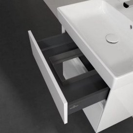 Тумба під раковину Villeroy & Boch Collaro 55,4х44,4 см із підсвічуванням МДФ глянсовий білий C008B0DH