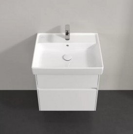 Тумба під раковину Villeroy & Boch Collaro 55,4х44,4 см із підсвічуванням МДФ матовий білий C008B0MS