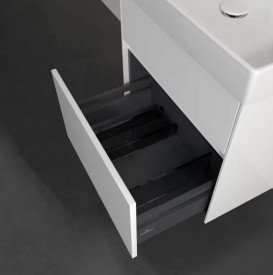 Тумба під раковину Villeroy & Boch Collaro 55,4х44,4 см із підсвічуванням МДФ матовий білий C008B0MS