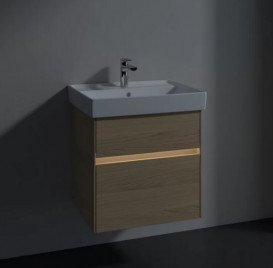 Тумба під раковину Villeroy & Boch Collaro 55,4х44, 4 см з підсвічуванням ДСП північний дуб C008B0VJ
