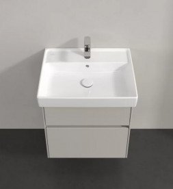 Тумба під раковину Villeroy & Boch Collaro 55,4х44,4 см із підсвічуванням ДСП м'який сірий C008B0VK