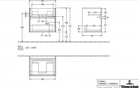 Тумба під раковину Villeroy & Boch Collaro 60,4х44,4 см із підсвічуванням МДФ глянсовий білий C009B0DH
