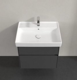 Тумба под раковину Villeroy & Boch Collaro 60,4х44,4 см с подсветкой МДФ глянцевый серый C009B0FP